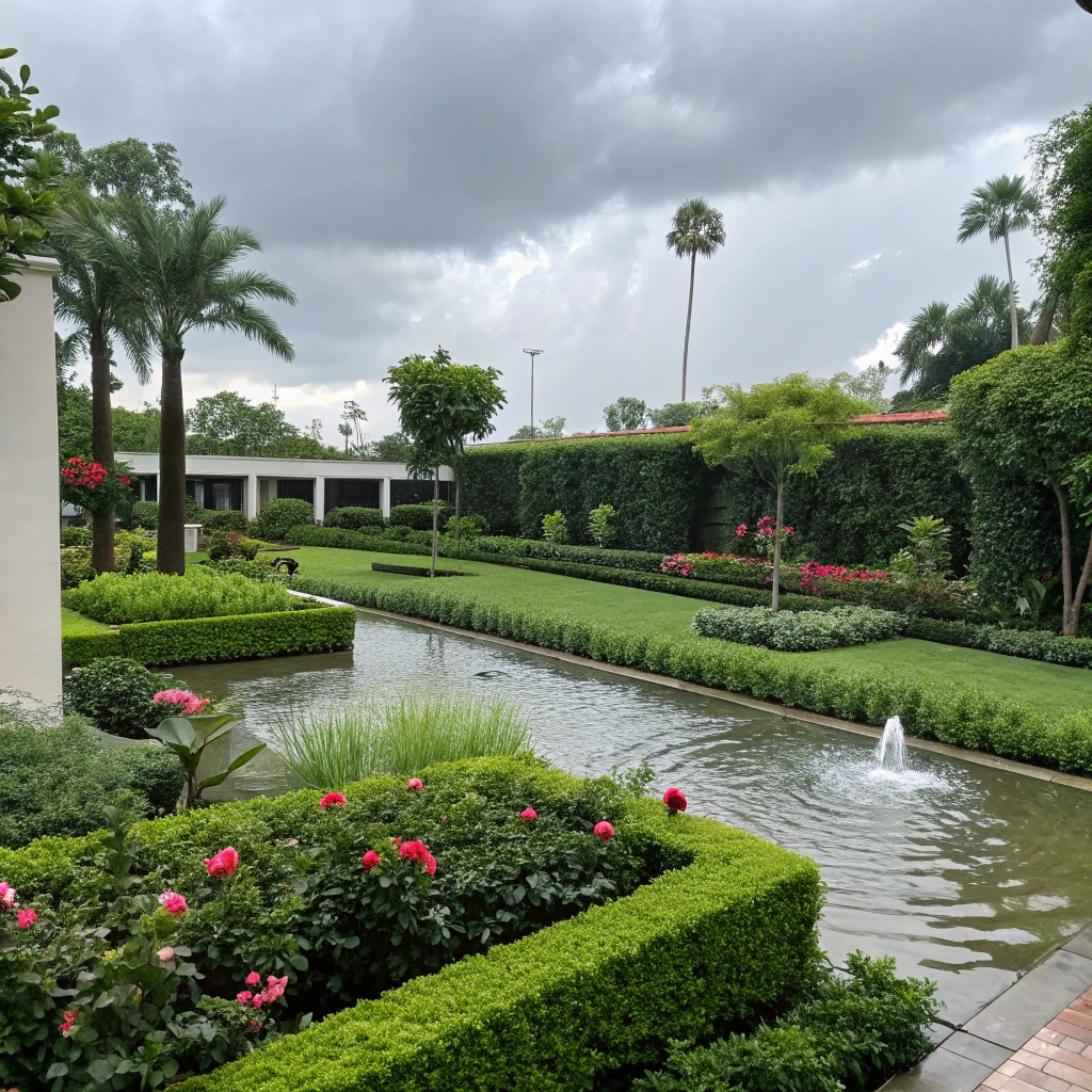 After landscaping